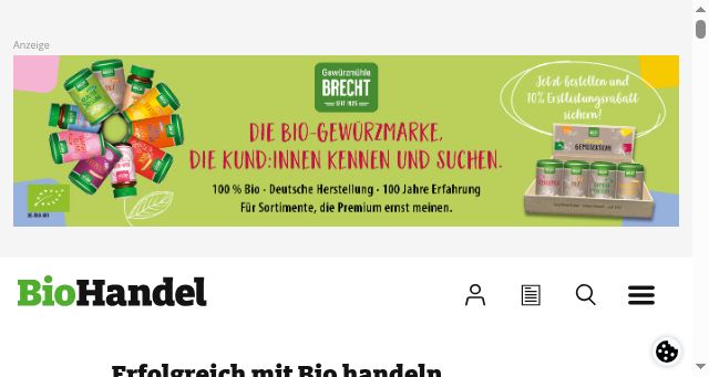 Screenshot of biohandel.de