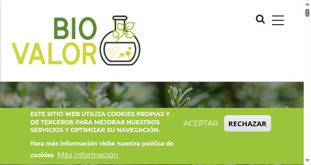 Screenshot of biovalor.es