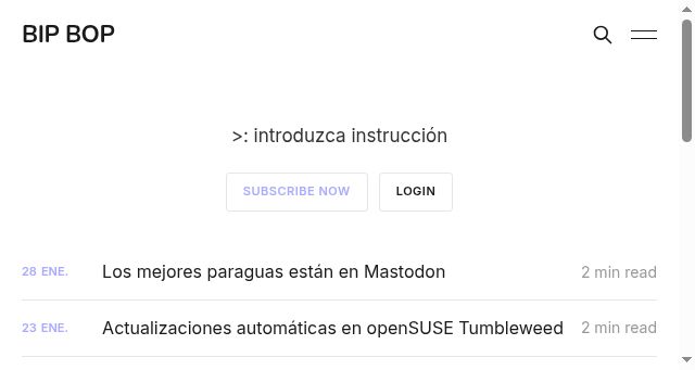 Screenshot of bipbop.es
