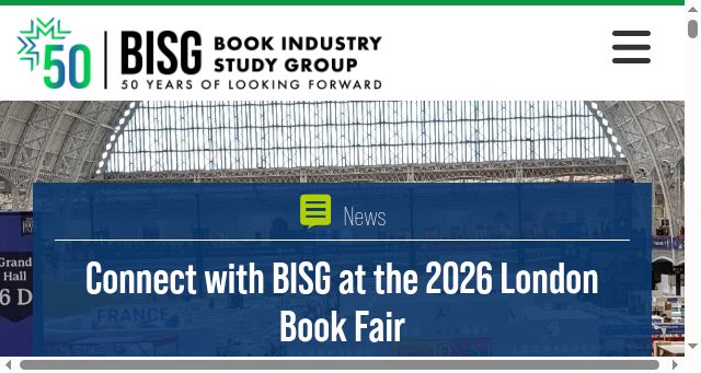 Screenshot of bisg.org