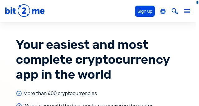 Screenshot of bit2me.com