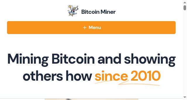 Screenshot of bitcoinminer.com