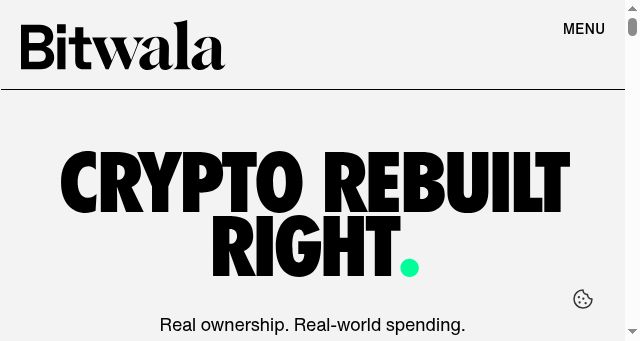 Screenshot of bitwala.com