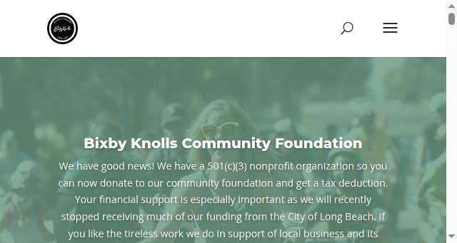 Screenshot of bixbyknollsinfo.com