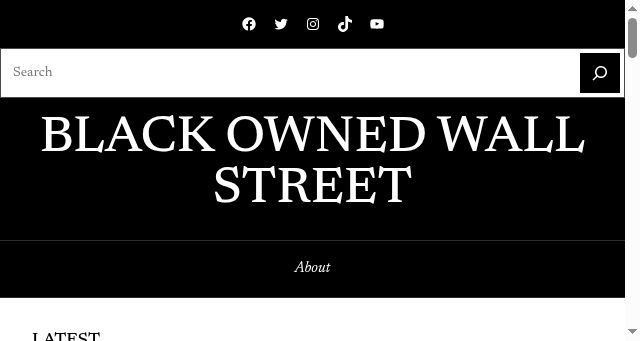 Screenshot of blackownedwallstreet.com