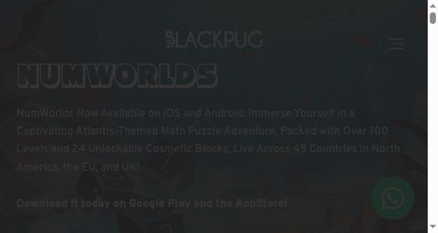 Screenshot of blackpugstudio.com