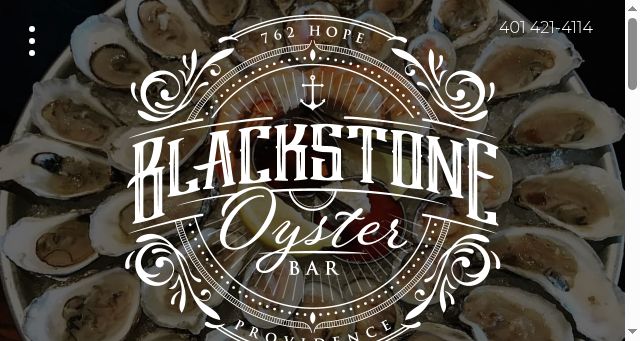 Screenshot of blackstoneoysterbar.com