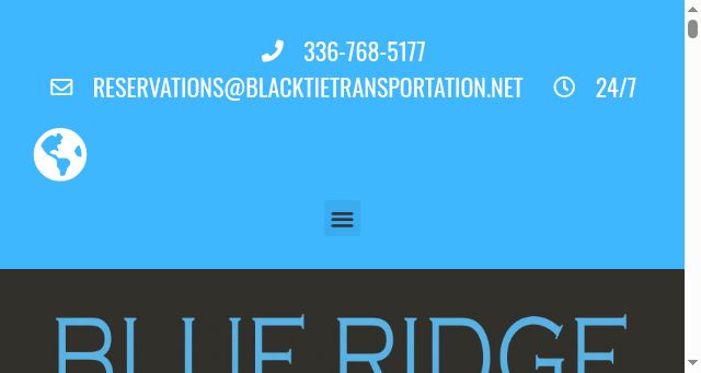 Screenshot of blacktietransportation.net