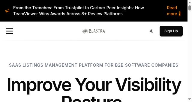 Screenshot of blastra.io