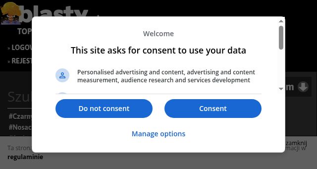 Screenshot of blasty.pl