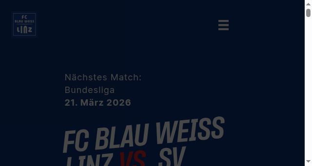 Screenshot of blauweiss-linz.at