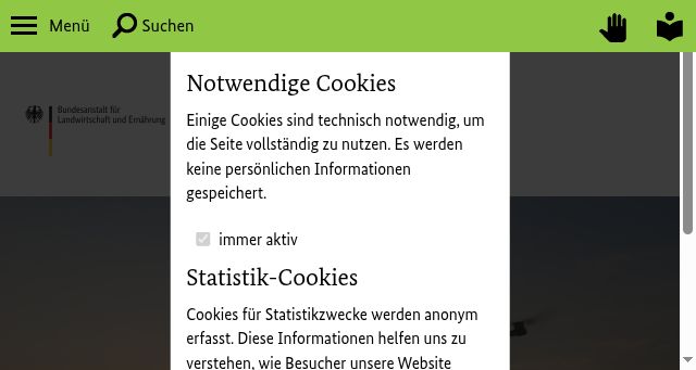 Screenshot of ble.de