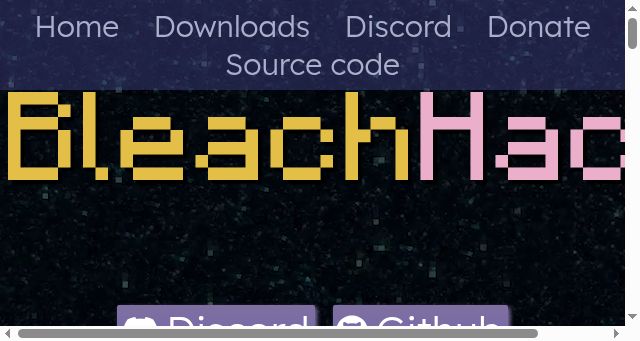 Screenshot of bleachhack.org