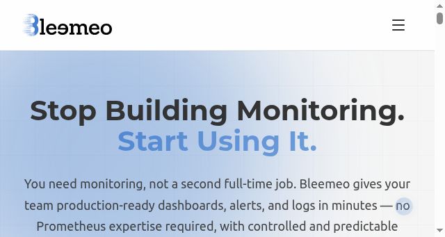 Screenshot of bleemeo.com