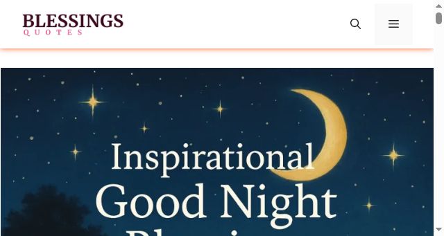 Screenshot of blessingsquotes.com