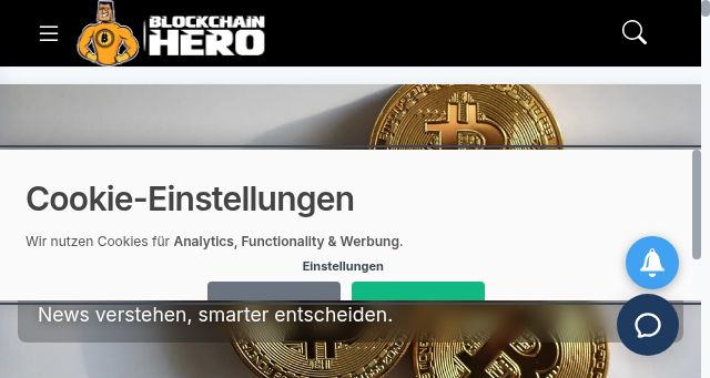 Screenshot of blockchain-hero.com