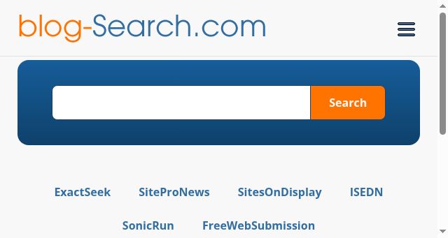 Screenshot of blog-search.com