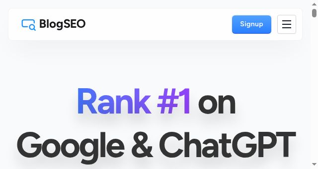 Screenshot of blogseo.io