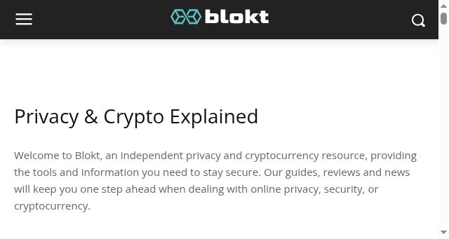 Screenshot of blokt.com