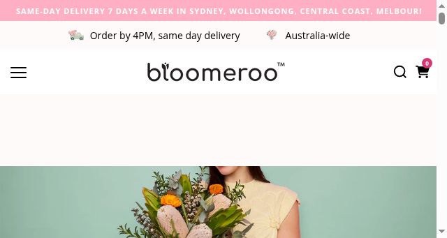Screenshot of bloomeroo.com.au