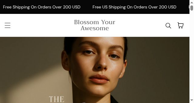 Screenshot of blossomyourawesomeshop.com