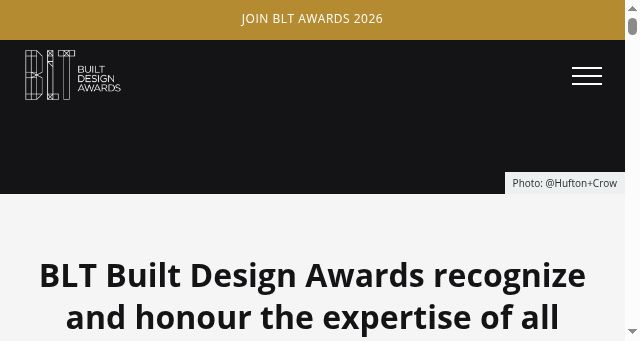 Screenshot of bltawards.com
