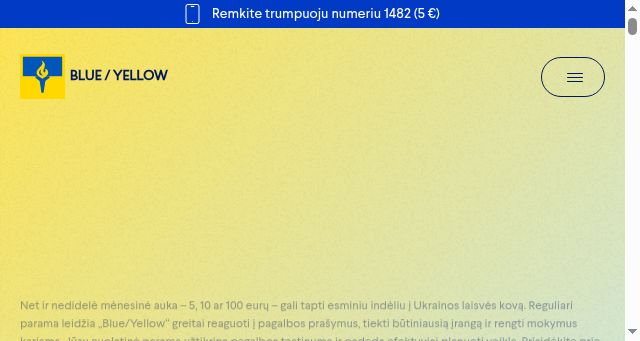 Screenshot of blue-yellow.lt