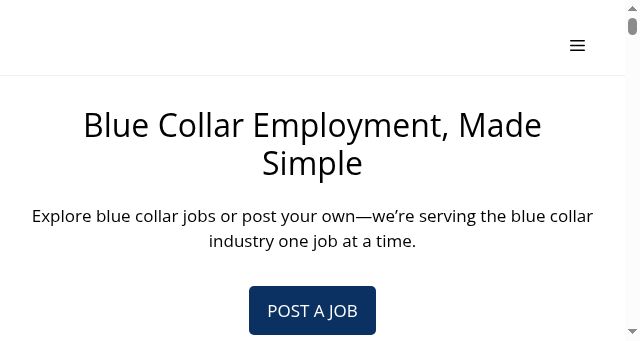 Screenshot of bluecollarjobs.com