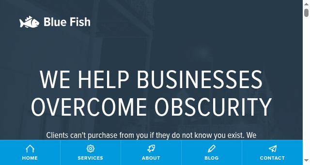 Screenshot of bluefishds.com