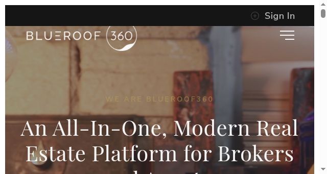 Screenshot of blueroof360.com