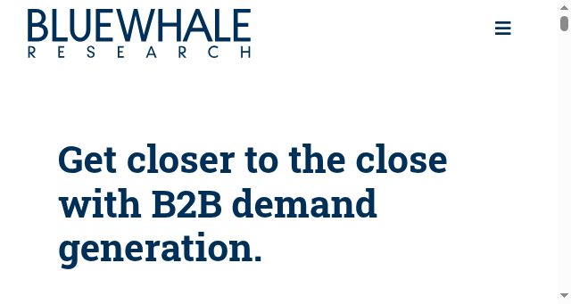 Screenshot of bluewhaleresearch.com