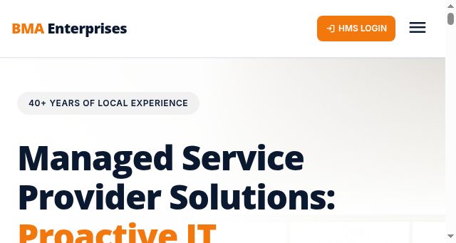 Screenshot of bmaenterprises.com