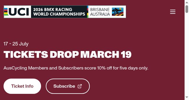 Screenshot of bmxworlds2026.com