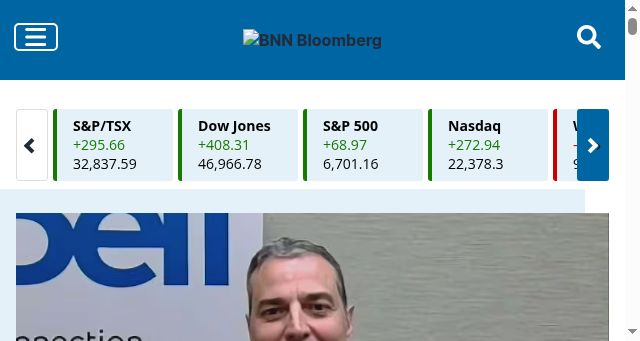 Screenshot of bnnbloomberg.ca