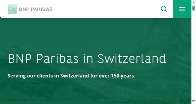 Screenshot of bnpparibas.ch