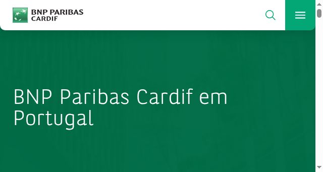 Screenshot of bnpparibascardif.pt