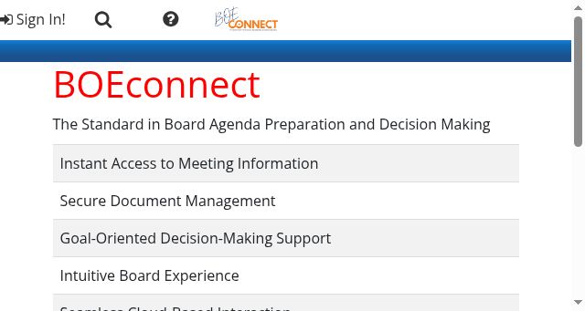 Screenshot of boeconnect.net