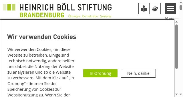 Screenshot of boell-brandenburg.de