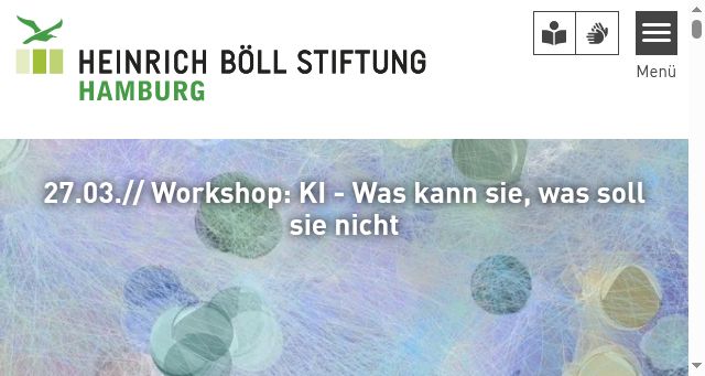 Screenshot of boell-hamburg.de
