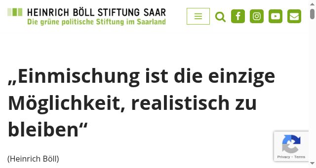 Screenshot of boell-saar.de