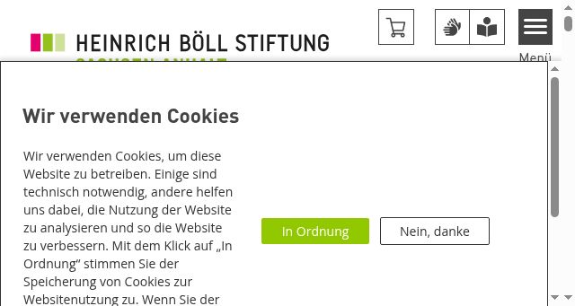 Screenshot of boell-sachsen-anhalt.de