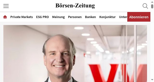 Screenshot of boersen-zeitung.de