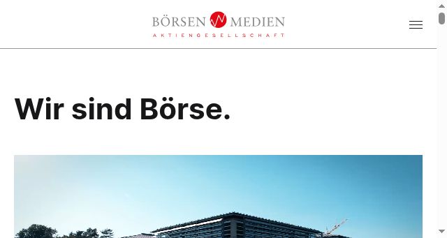 Screenshot of boersenmedien.com