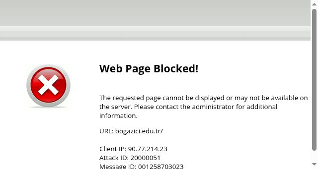 Screenshot of bogazici.edu.tr