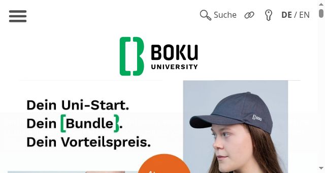 Screenshot of boku.ac.at
