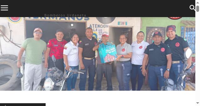 Screenshot of bomberosurdaneta.gob.ec