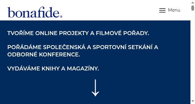 Screenshot of bonafide.cz