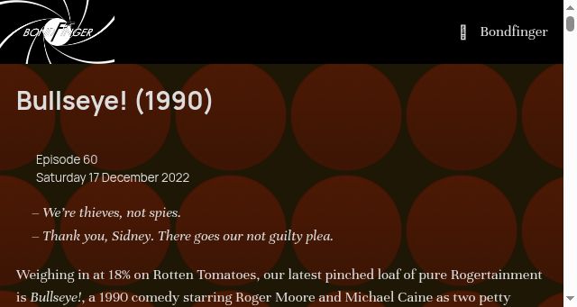 Screenshot of bondfinger.com