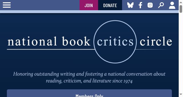 Screenshot of bookcritics.org