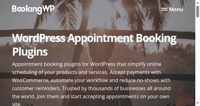 Screenshot of bookingwp.com